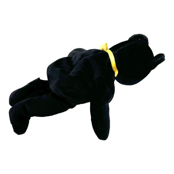 Ty Beanie Baby Babies THE END Plush Black Teddy Bear RETIRED Stuffed Toy Animal - Picture 4 of 11